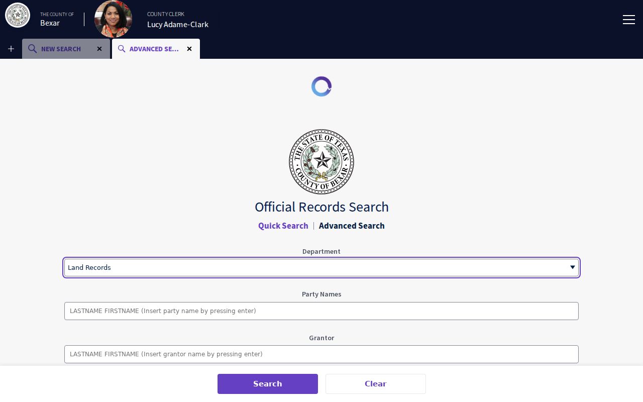 San Antonio street directory County Clerk advanced deed search